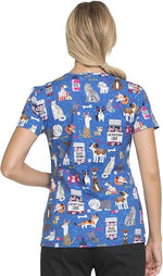 Dickies V-Neck Scrub Top- Unconditional Love