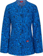 Dickies Women's Abstract Print Warm-Up Scrub Jacket