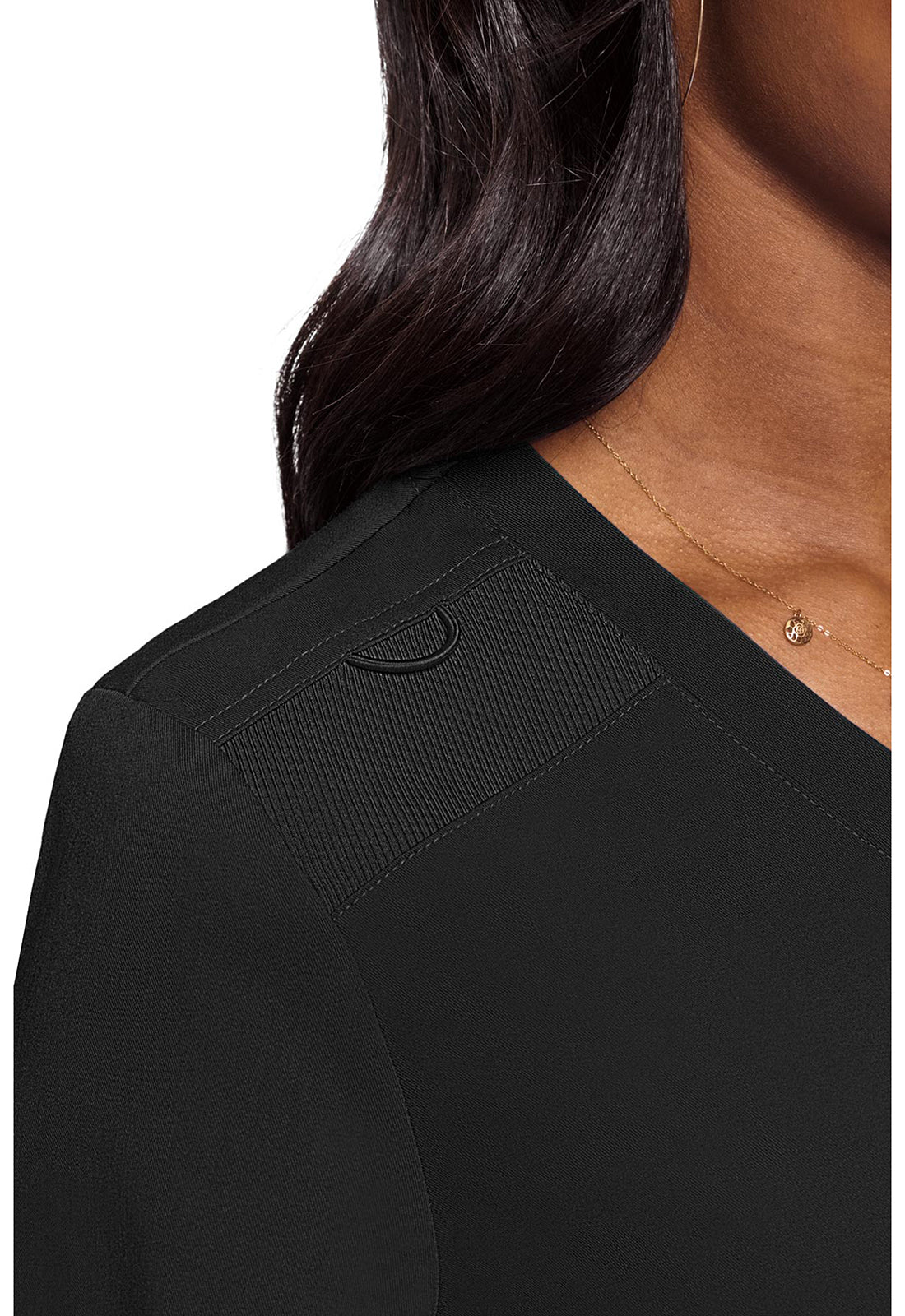 Med Couture Touch V-Neck Tuck In in Black