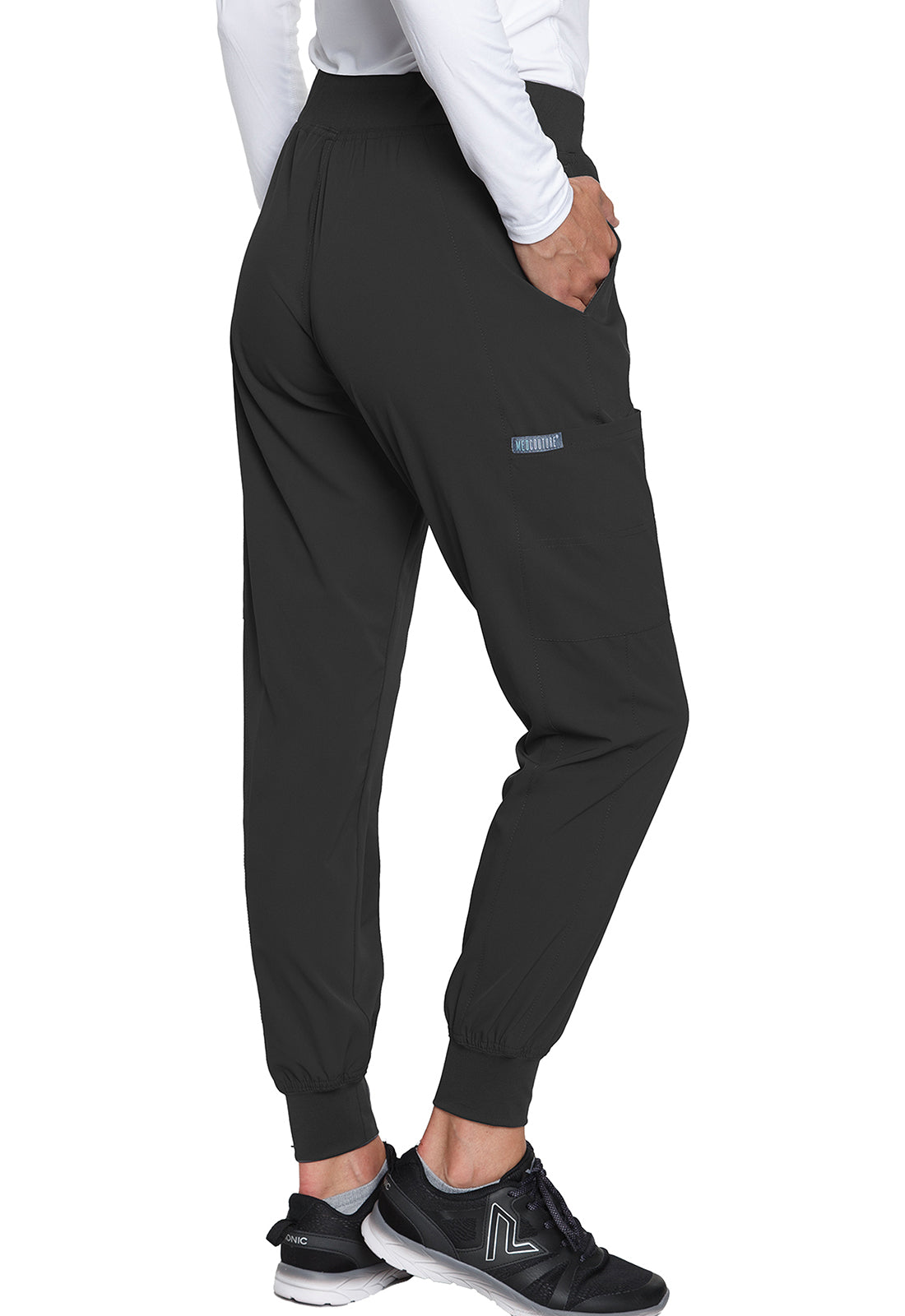 Med Couture Peaches Seamed Jogger in Black