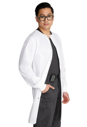 WORK WEAR Professionals Unisex 40" Snap Front Lab Coat in White