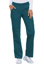 Cherokee Flexibles Mid Rise Knit Waist Pull-On Pant in Caribbean Blue-DOOR CRASHER PRICED!