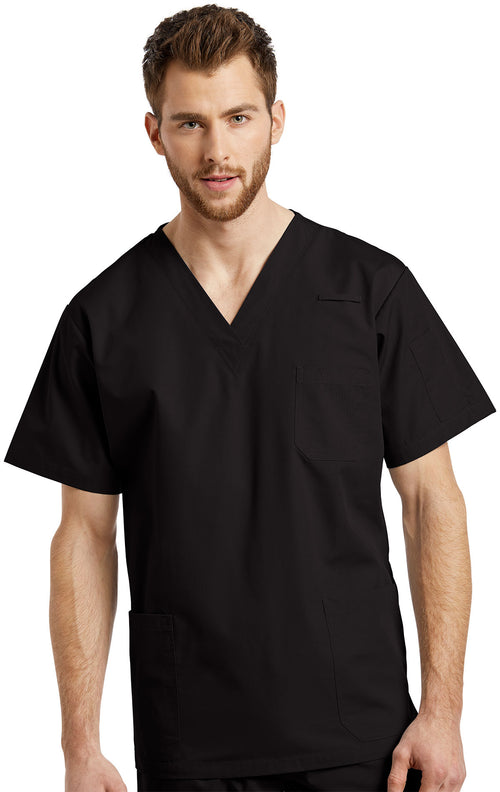 White Cross Men's Three-Pocket V-Neck Scrub Top Style #2262