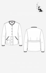 White koi Comfort Callie Jacket FINAL SALE CLEARANCE