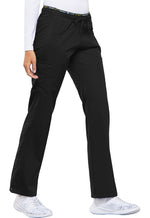 Cherokee Luxe Sport Mid Rise Straight Leg Pull-on Pant in Black SMALL