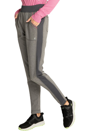 Infinity Mid Rise Skinny Leg Pull-on Pant in Heather Grey