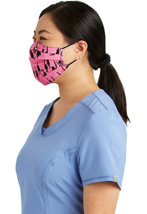 Cherokee Adult Reversible Pleated Face Mask- A Hopeful Hearts/Mr. Purr-fect