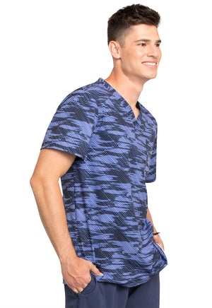 Infinity Men's V-Neck Top  in Down The Line