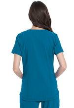 Dickies Advance Solid Tonal Twist Shaped V-Neck Top PLUS SIZE CLEARANCE !
