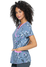 Elle Mock Wrap Top in Dancing Dots