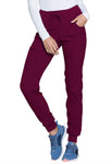 HeartSoul "The Jogger" Low Rise Tapered Leg Pants Wine