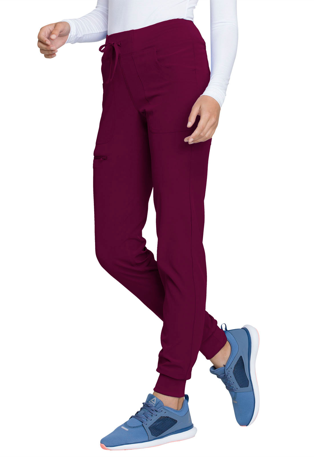 HeartSoul "The Jogger" Low Rise Tapered Leg Pants Wine