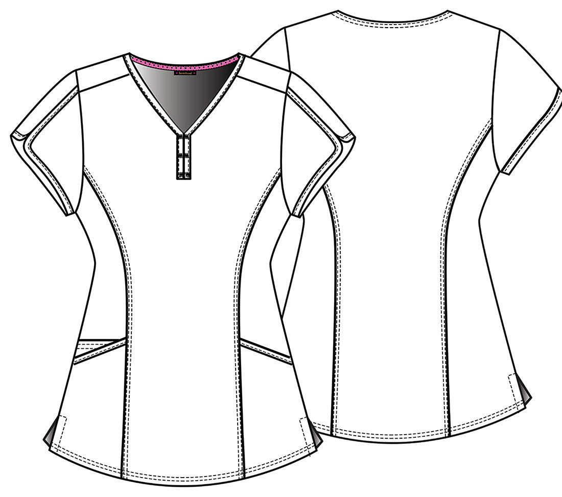 HeartSoul Prints V-Neck Top in My Tweet Heart