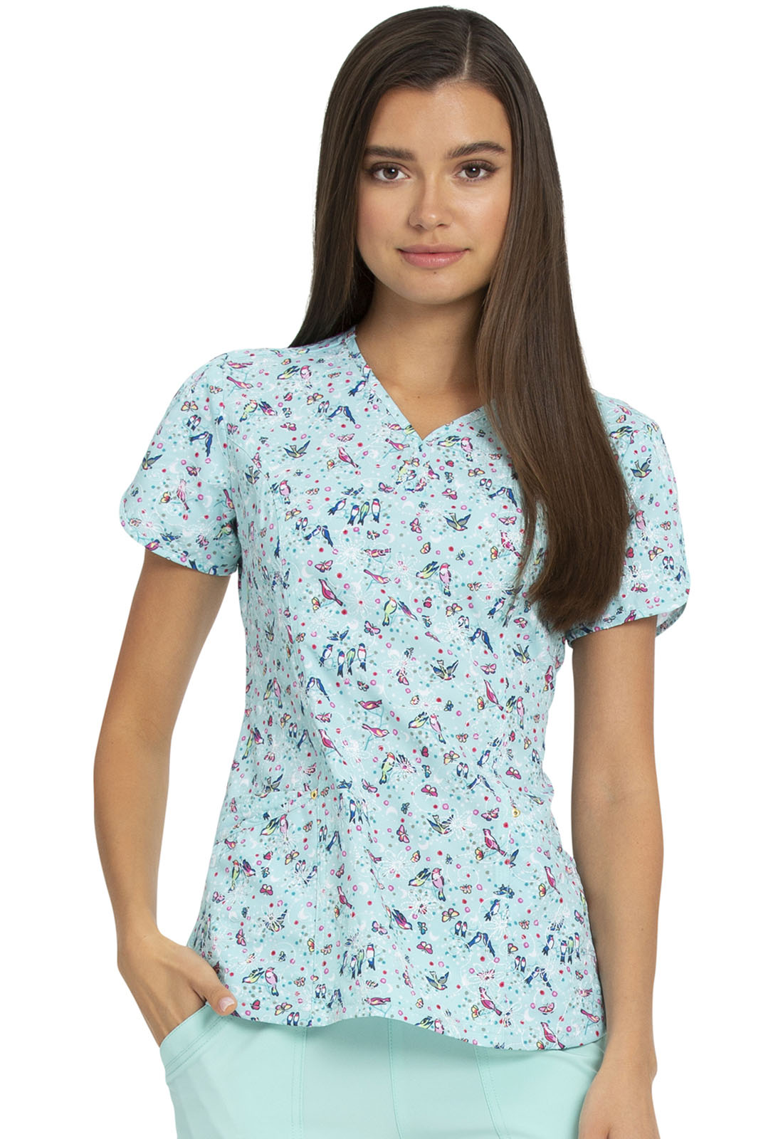 HeartSoul Prints V-Neck Top in My Tweet Heart