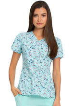 HeartSoul Prints V-Neck Top in My Tweet Heart