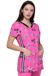 HeartSoul Prints V-Neck Top in Flowering Fields
