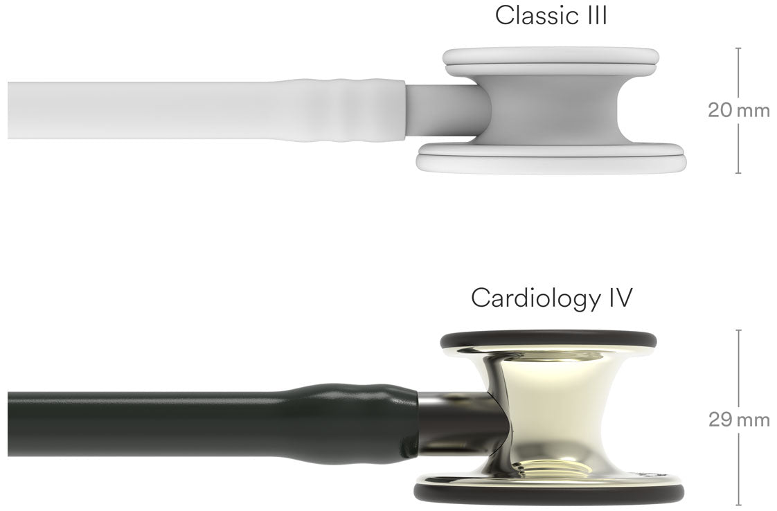 3M Littmann Cardiology IV Stethoscope, Champagne Chestpiece - Black Tube