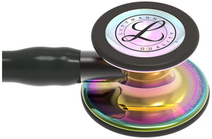 Littmann Cardiology IV Diagnostic Stethoscope in Black with Rainbow Chestpiece