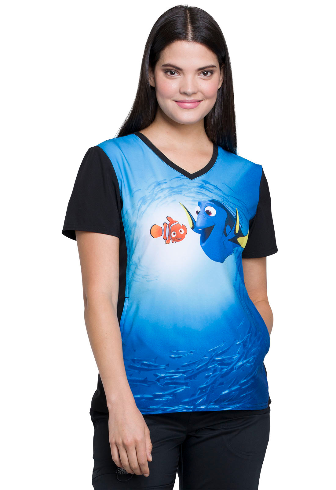 Disney V-Neck Top in Dory And Nemo