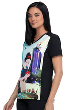 Snow White V-Neck Top in Enchanted