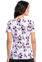 Minnie Mouse V-Neck Top in Polka Dot Day