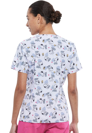 Snoopy V-Neck Top in Free Hugs