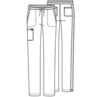 Cherokee Mid Rise Tapered Leg Drawstring Pant in Mythic Blue CLEARANCE SALE!