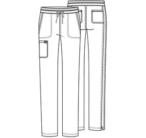 Cherokee Mid Rise Tapered Leg Drawstring Pant in Mythic Blue CLEARANCE SALE!