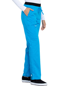 Cherokee Mid Rise Tapered Leg Drawstring Pant in Mythic Blue CLEARANCE SALE!