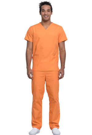 Cherokee Unisex Top and Pant Set in Fresh Orange CLEAROUT!