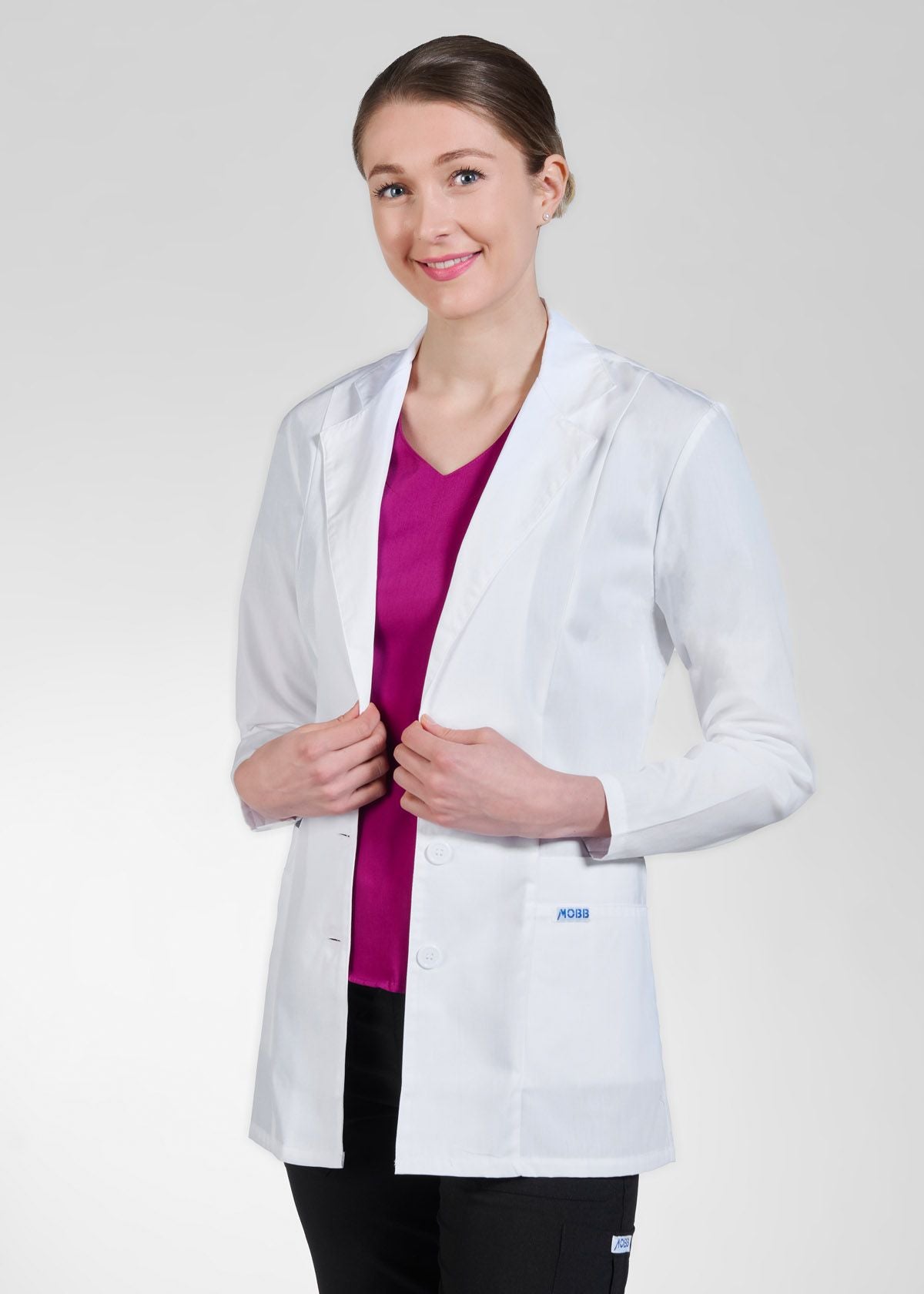 Mobb Ladies Fitted Fashion Lab Coat