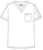 Unisex V-Neck Scrub Top 606T